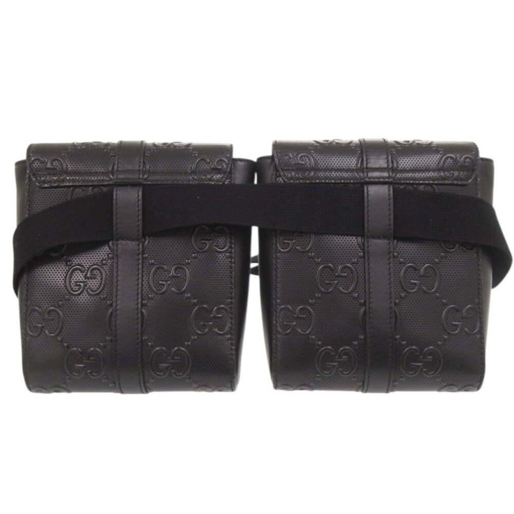 GUCCI Black Leather Pouch - Picture 2 of 9